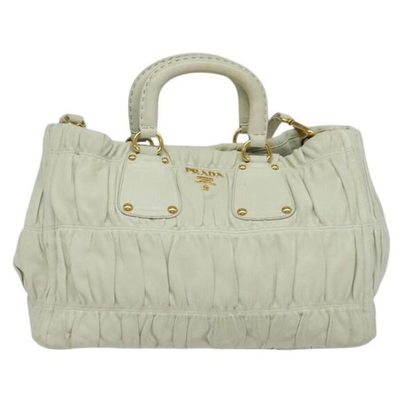 Pre Loved prada Women White Handbags - Picture 1 of 8